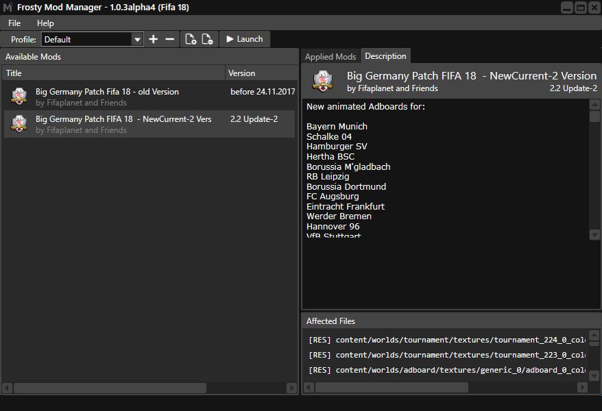 Ctm mod. FIFA Mod Manager. Frosty Mod Manager. FIFA Mod Manager v1,0,9. Frosty Mod Manager GITHUB